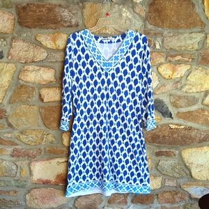 Barbara Gerwit Blue Patterned Dress